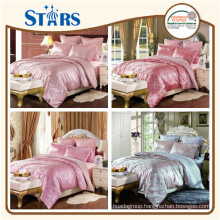 GS-JAC-15 China Latest style varies 4pcs ployester family bedding set